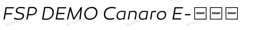FSP DEMO Canaro E字体转换 FSP DEMO Canaro E字体转换